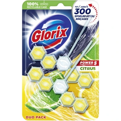 Afbeelding van Glorix Toiletblok Citrus 2 stuks