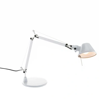 Afbeelding van Artemide Tolomeo Micro Bureaulamp Retrofit Gepolijst Wit