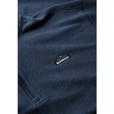 Afbeelding van Superdry Mannen Polar Fleece met Halflange Rits Blauw Grootte: M