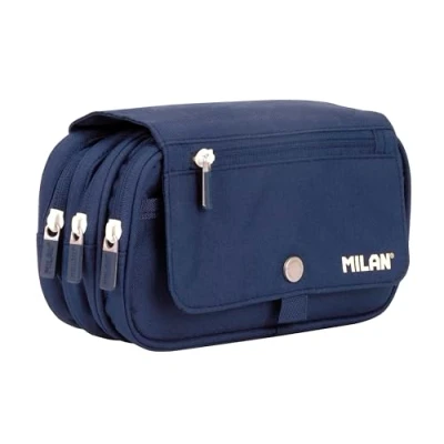 Afbeelding van Schoolpennenzak Milan Serie1918 Blauw 13 x 24 10 cm