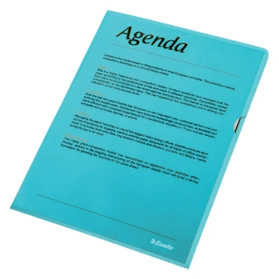 Afbeelding van L map Esselte standaard A4 0.11mm PP blauw