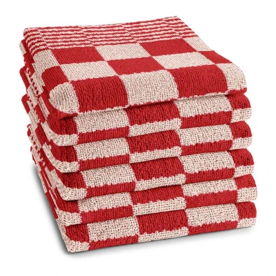 Afbeelding van Keukendoek DDDDD Barbeque Red (set van 6)