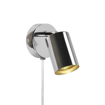 Afbeelding van Nordlux Chromen wandlamp Explore met snoer 2113251033