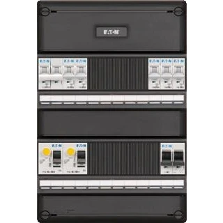 Afbeelding van Eaton 1 fase groepenkast 5 lichtgroepen 16A, achter 2 x 30ma + hs