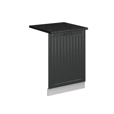 Afbeelding van Vicco Fame LineVoorpaneel vaatwasser 60 cm , WB Antraciet landhuis