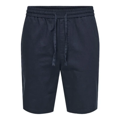 Afbeelding van Only &amp; Sons Onslinus Shorts Shorts, Heren, Maat: Small, Dark navy