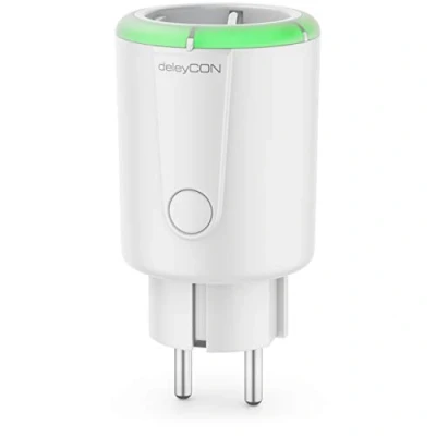 Afbeelding van deleyCON 1x Digitale Tijdschakelklok Aftelfunctie Timer Tijdschakelaar Schakelklok Stopcontact 15 tot 75 Minuten Schakeltijd max. 1800W Contactbeveiliging Binnenkant Wit