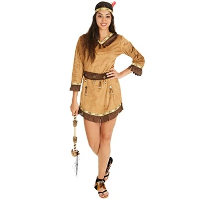 Afbeelding van dressforfun vrouwenkostuum indianenvrouw Apache sexy Ashley L verkleedkleding kostuum halloween verkleden feestkleding carnavalskleding carnaval feestkledij partykleding 300628