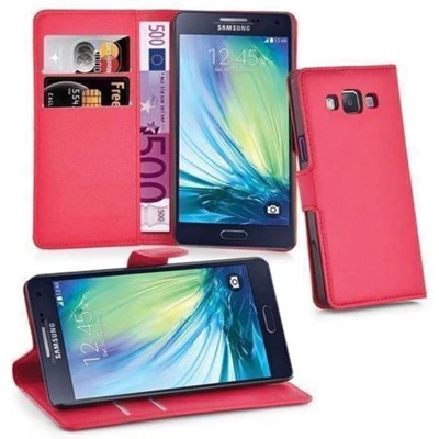 Afbeelding van Cadorabo Hoesje geschikt voor Samsung Galaxy J5 2015 in KARMIJN ROOD Beschermhoes Cover magnetische sluiting Case