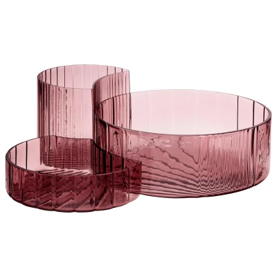 Afbeelding van AYTM Concha schaal set van 3 roze