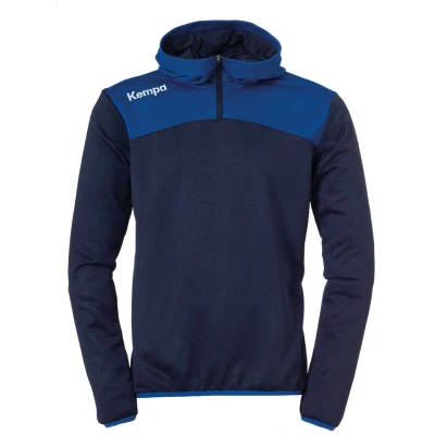 Afbeelding van Kempa Emotion 2.0 Hoody met 1 4 Rits Kind Marine Blauw Royal Maat 140