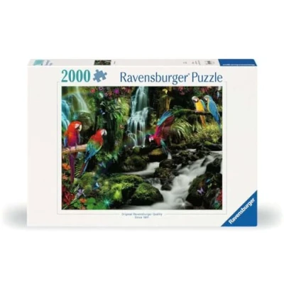 Afbeelding van Ravensburger Puzzel 2.000 stukjes Bonte papegaaien in de jungle