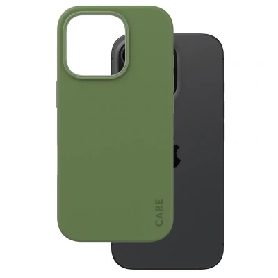 Afbeelding van CARE by PanzerGlass Fashionable Case Groen w. MagSafe iPhone 16 Pro