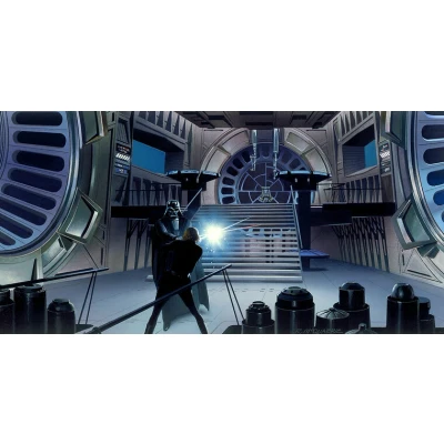 Afbeelding van Komar Vliesbehang Star Wars Classic RMQ duel Throneroom (set)