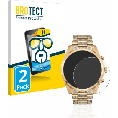 Afbeelding van BROTECT (2 Stuks) Schermbeschermer voor Michael Kors Access Gen 6 Bradshaw Screen Protector Transparant