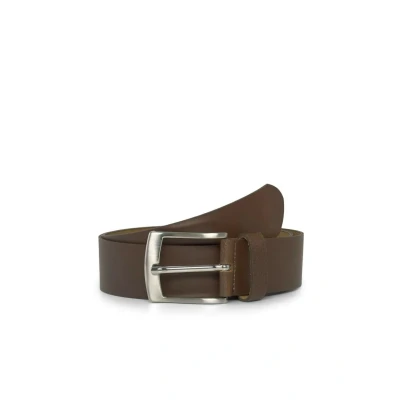 Afbeelding van TOM Tailor Riem, Heren, Maat: 85, Light brown uni