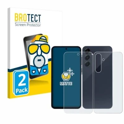 Afbeelding van BROTECT Screenprotector voor Samsung Galaxy A55 5G (Voor+Achter) Folie Beschermfolie matte (2 Stuks)