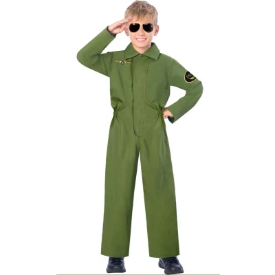 Afbeelding van Kinderkostuum Jumpsuit Piloot, 6 8 jaar