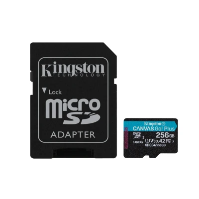 Afbeelding van Kingston Canvas Go! Plus microSDXC 256 GB geheugenkaart