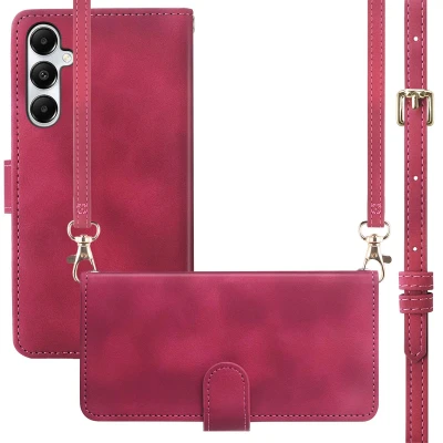 Afbeelding van Samsung Galaxy A16 (5G) Hoesje Kunstleder imoshion Koordhoesje/Bookcase Rood Telefoonhoesje