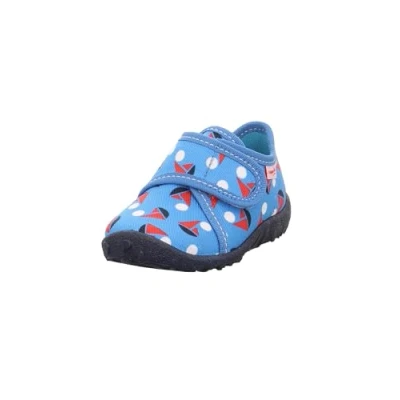 Afbeelding van Superfit jongens spotty pantoffels, blauw, meerkleurig 8150, 26 EU