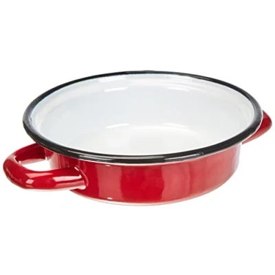 Afbeelding van Ibili Omeletvorm Roja 14 cm van geëmailleerd staal in rood/wit, x