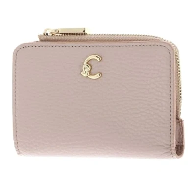 Afbeelding van COCCINELLE Leren Portemonnee C Me Wallet Rosette Beige