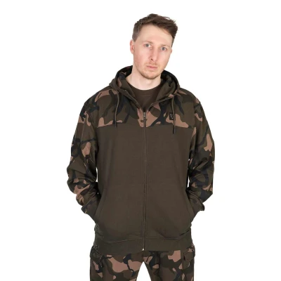 Afbeelding van FOX Hoody Khaki / Camo Split Zip