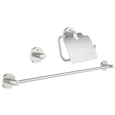 Afbeelding van Grohe Essentials accessoireset 3 in 1 Supersteel