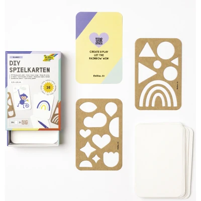 Afbeelding van DIY Speelkaarten Folia Blanco 6.5x10cm pak 36 stuks