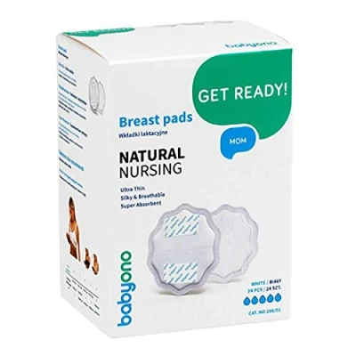 Afbeelding van Baby Ono Natural Nursing Wit Borstcompres 24 Stuks 298/01