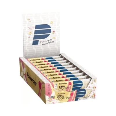 Afbeelding van PowerBar Protein Plus 33%, 10 x 90 g Riegel (Vanilla Raspberry)