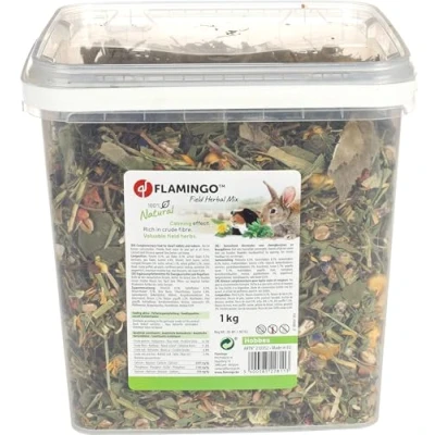 Afbeelding van Flamingo Snack Knaagdier Veldkruidenmix 1kg 1st 135576