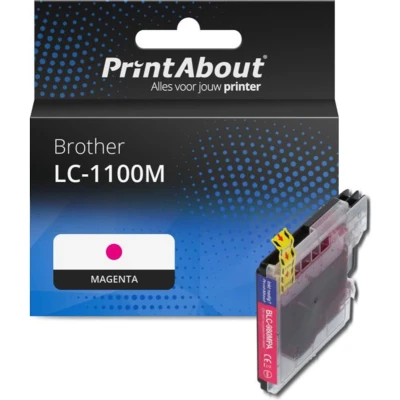 Afbeelding van Huismerk Brother LC 1100M Inktcartridge Magenta