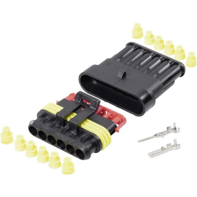 Afbeelding van TE Connectivity 30S007 Superseal set AMP 1.5mm Series Totaal aantal polen: 6 Rastermaat: mm 1 set(s)