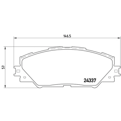 Afbeelding van Brembo Remblokset P 83 071X