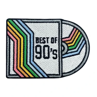 Afbeelding van Finally Home Patch om op te strijken Best of 90&#039;s Retro CD Vintage patches, cassette Old School muziek opstrijker, regenboogpatches