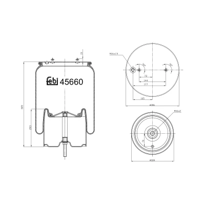 Afbeelding van Febi Bilstein Veerbalg 45660