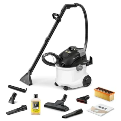 Afbeelding van Kärcher SE 6 Signature Line Tapijtreiniger Sproei extractie 1000 W 4 / liter Nat en droog stofzuiger Vliesfilterzak Reinigingsmiddel 1 l Complete set