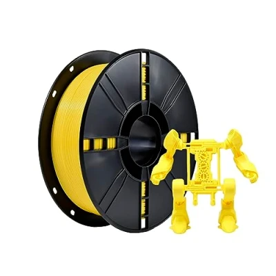 Afbeelding van iBOSS PLA Plus (PLA+) 3D filament 1,75 mm, printerfilament Plus, maatnauwkeurigheid +/ 0,02 1 kg spoel (2,2 LBS) print voor printers, geel