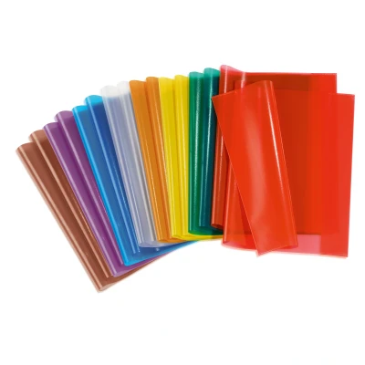 Afbeelding van 25x Schriftfolie PP A5 transparant/bruin