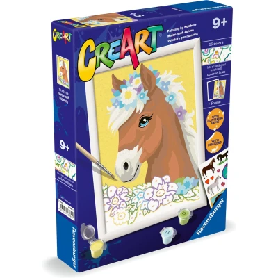 Afbeelding van Ravensburger CreArt Horse With Flowers Schilderen op Nummer