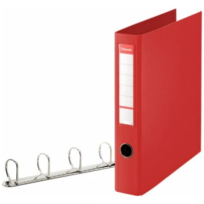 Afbeelding van Esselte Ringmap met 4 D ringen, A4, 40 mm 1 rood