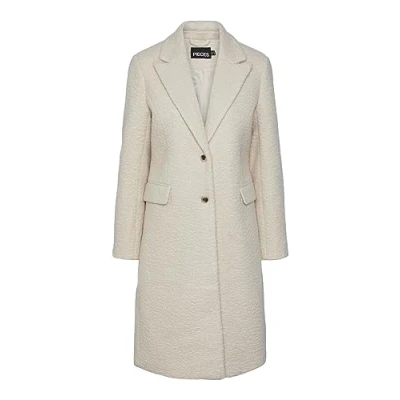 Afbeelding van PIECES coat PCNEA zand