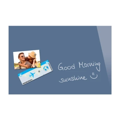 Afbeelding van Glasmagneetbord Be!Board gepoederd blauw 600x400x9mm incl. 2 magneten