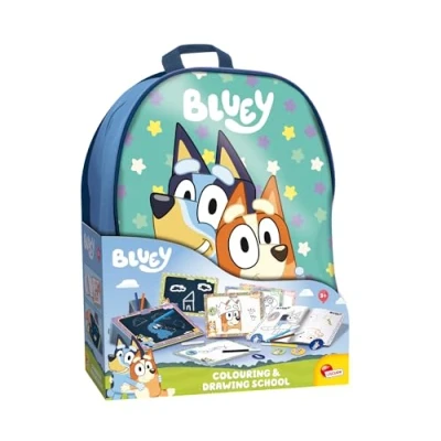 Afbeelding van LISCIANI BLUEY RUGZAK met Kleur en Tekenset voor Kinderen vanaf 3 Jaar Creatieve Hobbykit Kleurboek, Stickers, Markers Wisbare Tekentabletten Gemaakt in Italië