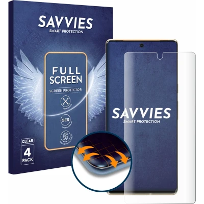 Afbeelding van Savvies Screenprotector voor Google Pixel 6 Pro Folie Beschermfolie transparant volledig dekking (4 Stuks)