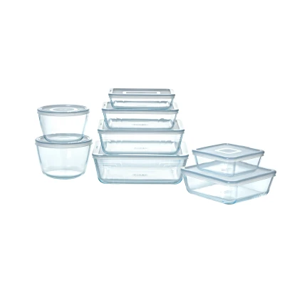 Afbeelding van Ovenschaal Pyrex Cook &amp; Freeze Transparant Wit (8 delig)