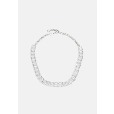 Afbeelding van Swarovski Millenia choker, Octagon slijpvorm, Wit, Rodium toplaag