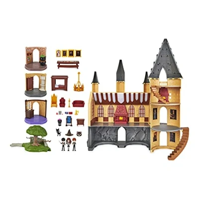 Afbeelding van Wizarding World, Magical Minis Amazon Exclusive Deluxe Zweinsteins Castle en 3 klasspeelsets met 22 accessoires, figuren, lichten geluiden (alleen beschikbaar op Amazon)